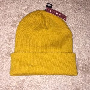 Mustard yellow beanie